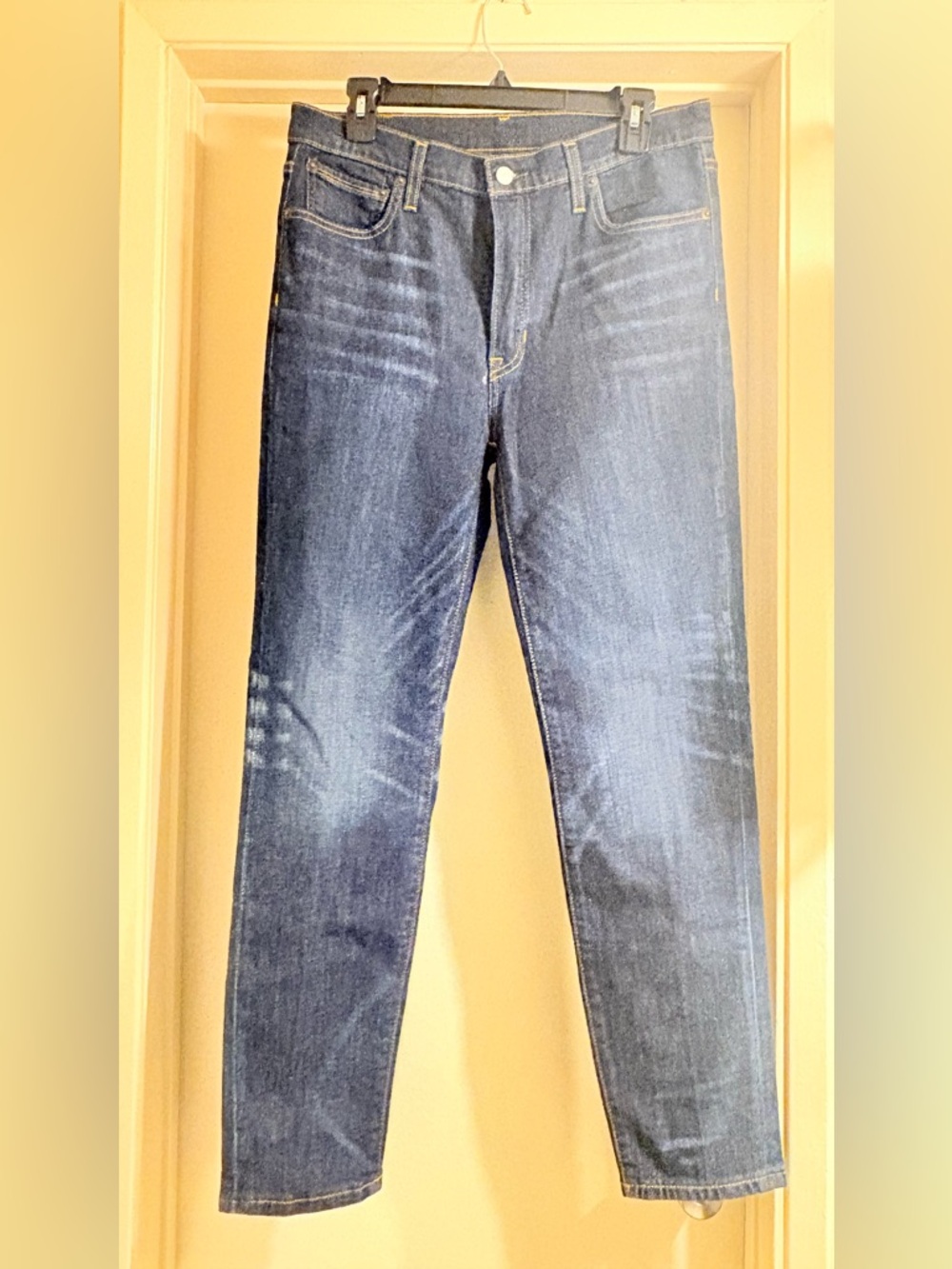 Frye Men's Skinny Jeans in Dark Blue Denim